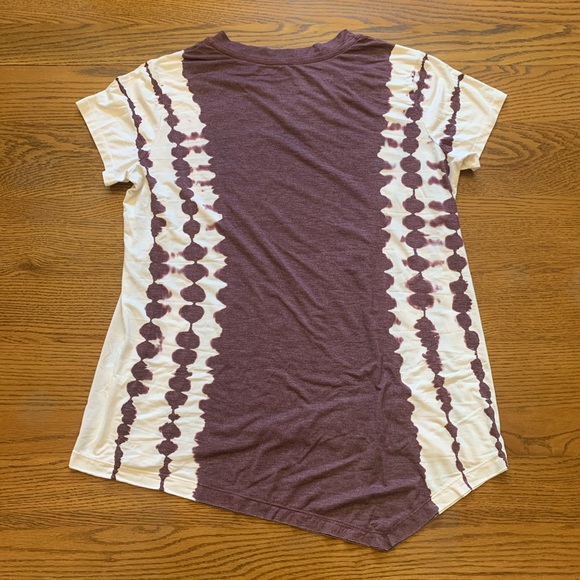 Halcyon tie dye asymmetrical hem tee T014 - Picture 6 of 8